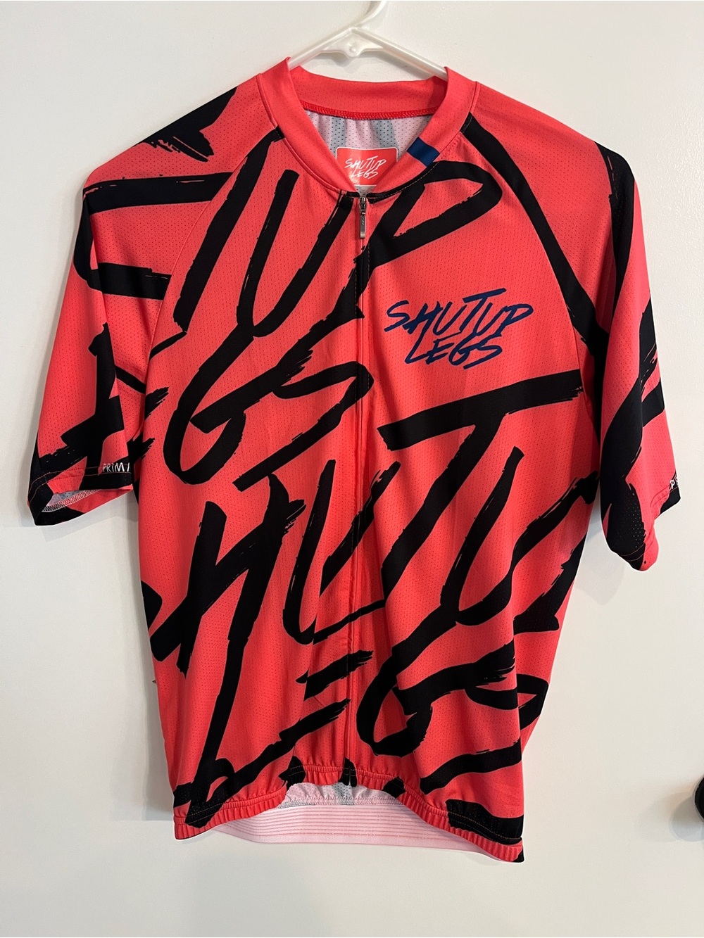 Women’s medium Shut Up Legs Overprint Coral Womens Jersey